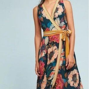 Maeve by Anthropologie Sunflower scarf dress